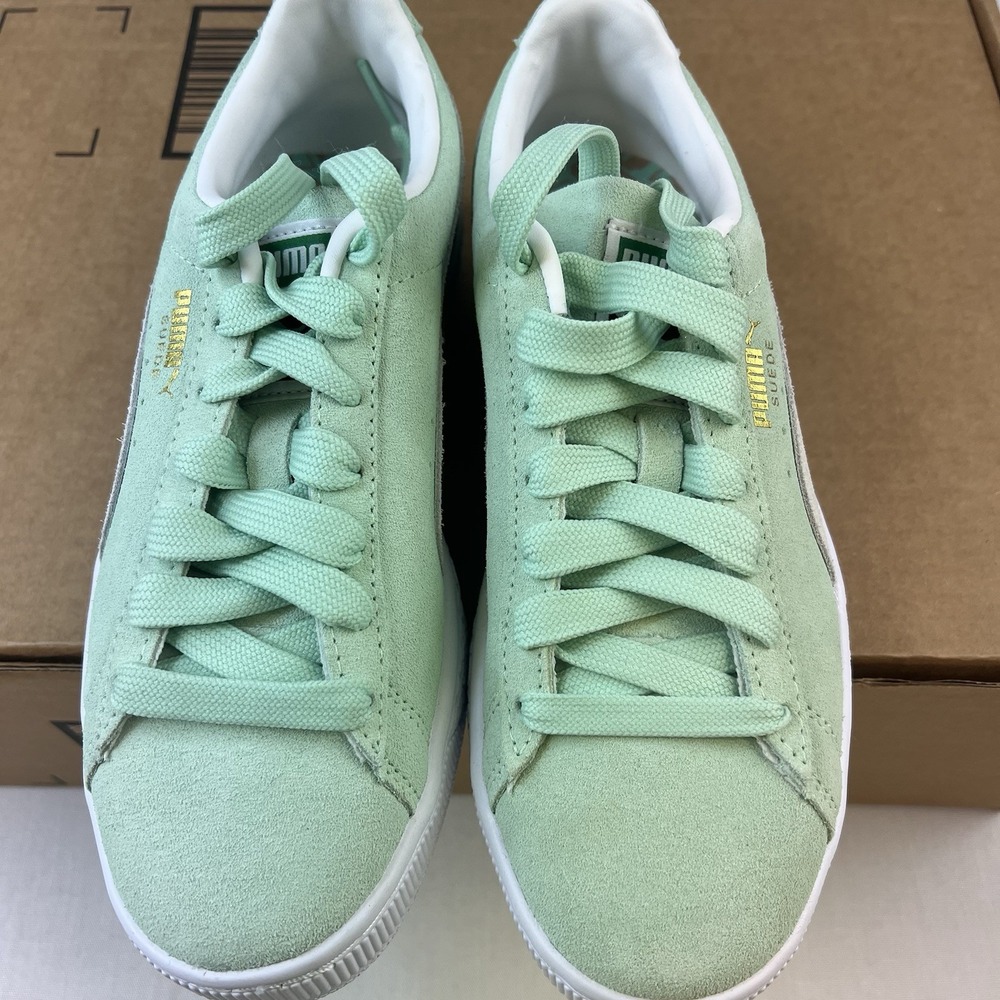 PUMA Suede Classic‎ Xxi Lace Up Womens Sz 6.5 Green Sneakers Casual Shoes - Picture 5 of 7